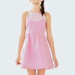 Lilly Pulitzer Kinley Dress Pink Cosmo Seersucker